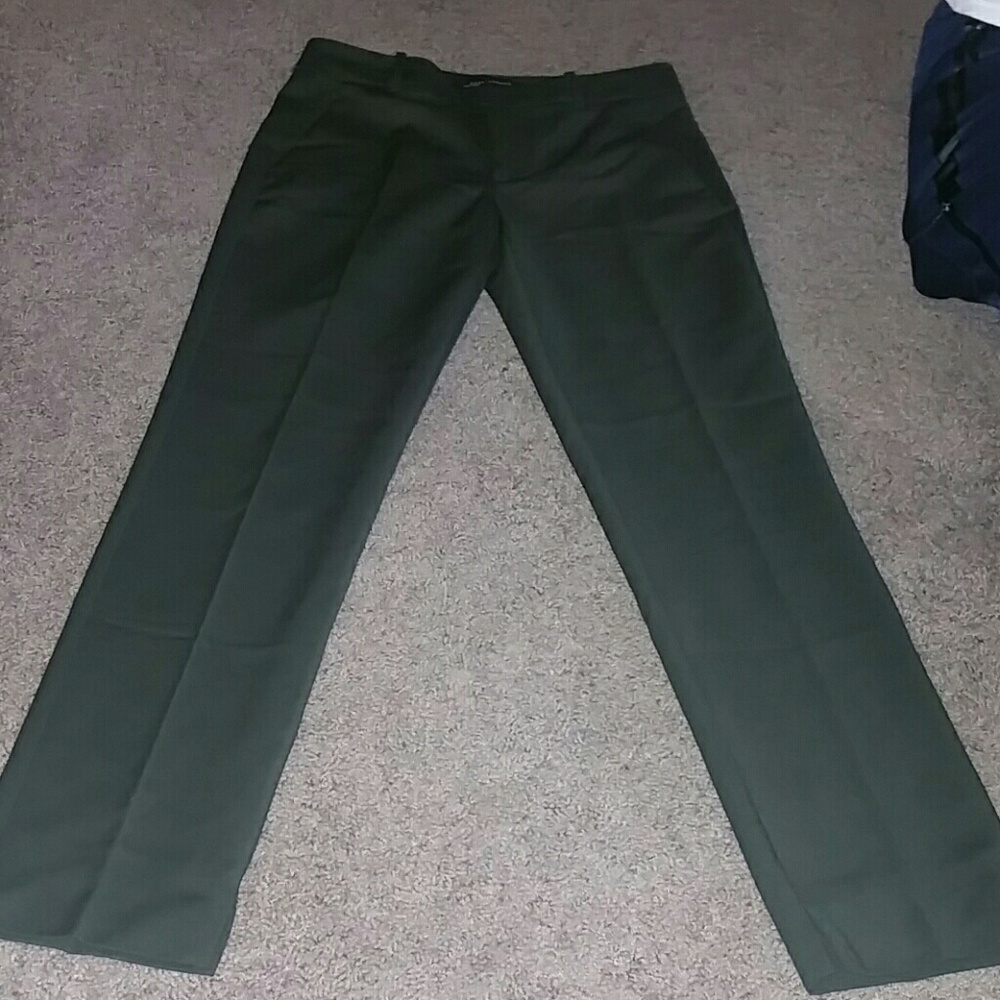 ZARA Olive Crop Trousers